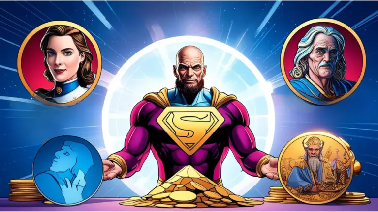 Comic book-style illustration representing Pluto’s transit through the Second House, focusing on themes of material wealth, personal values, and self-worth. The artwork captures the transformative energy of aligning with what truly matters.